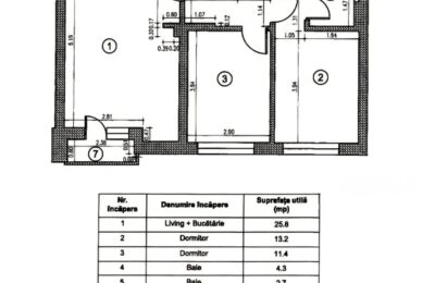 Apartament 3 camere zona Pallady