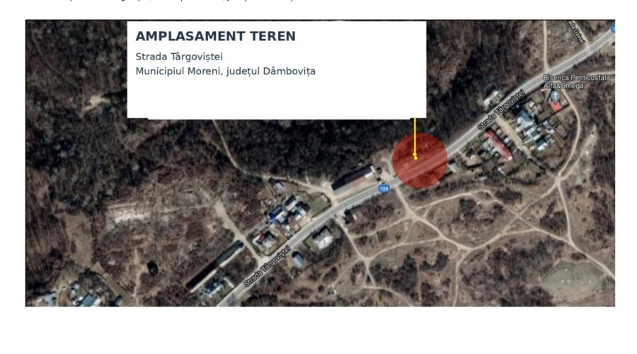 Teren intravilan 935 mp – Moreni, DB– PUD aprobat, utilități, acces direct DJ, Moreni, Dâmbovița – fotografia 4